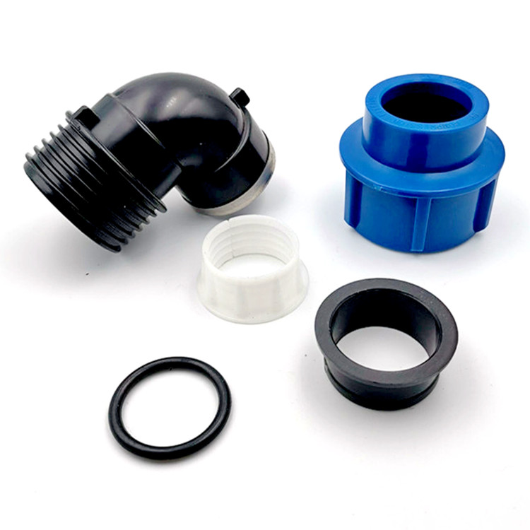 High Quality Hdpe Agricultural Irrigation Pipe Fittings Pp Female Elbow Belt Ring